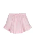 MSGM Kids ruffle-detail ruched skirt - Pink
