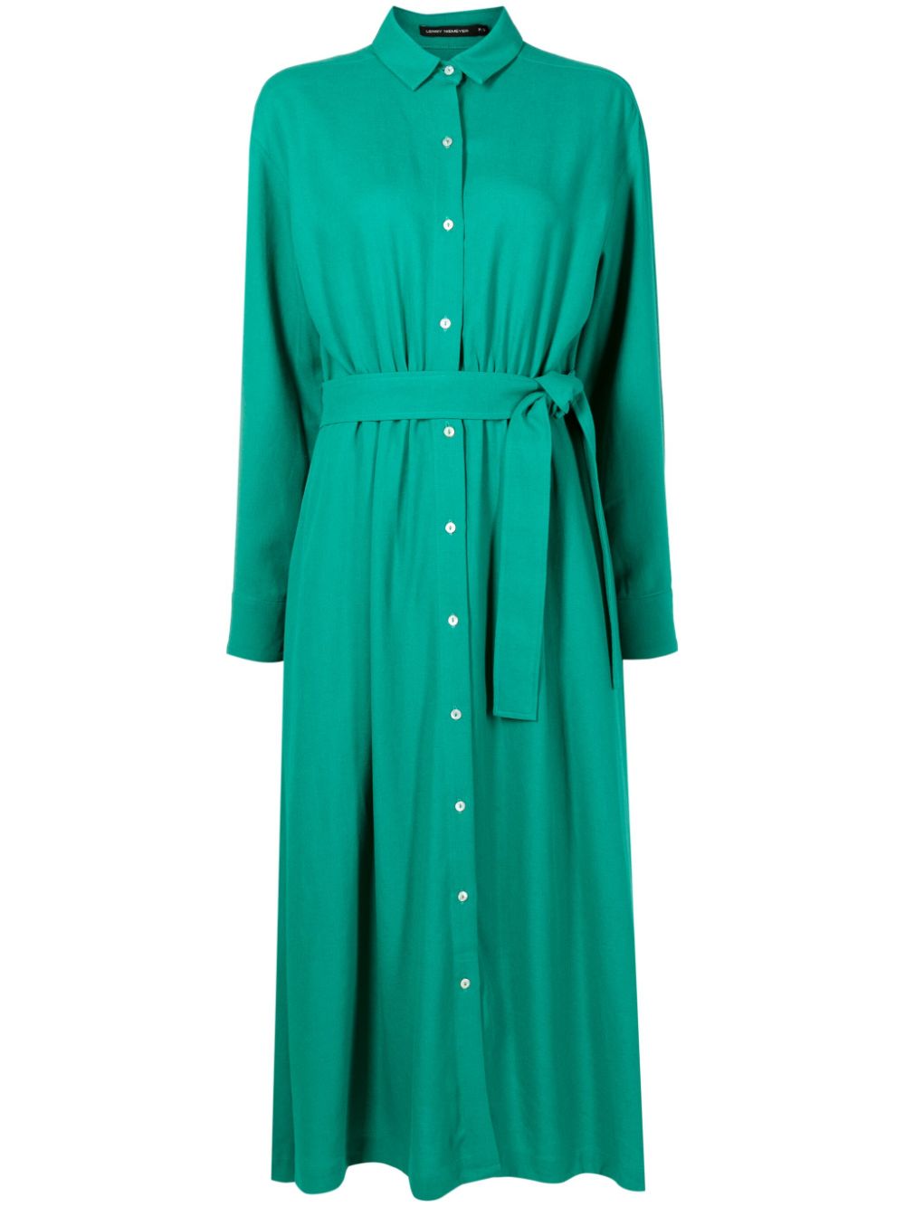 Lenny Niemeyer tied-waist midi shirtdress - Green