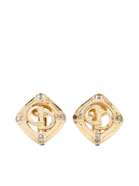Christian Dior Pre-Owned 1980 Ohrclips mit CD-Logo