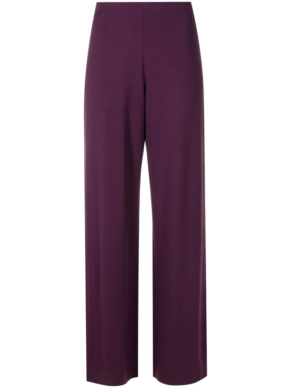 wide-leg jersey trousers