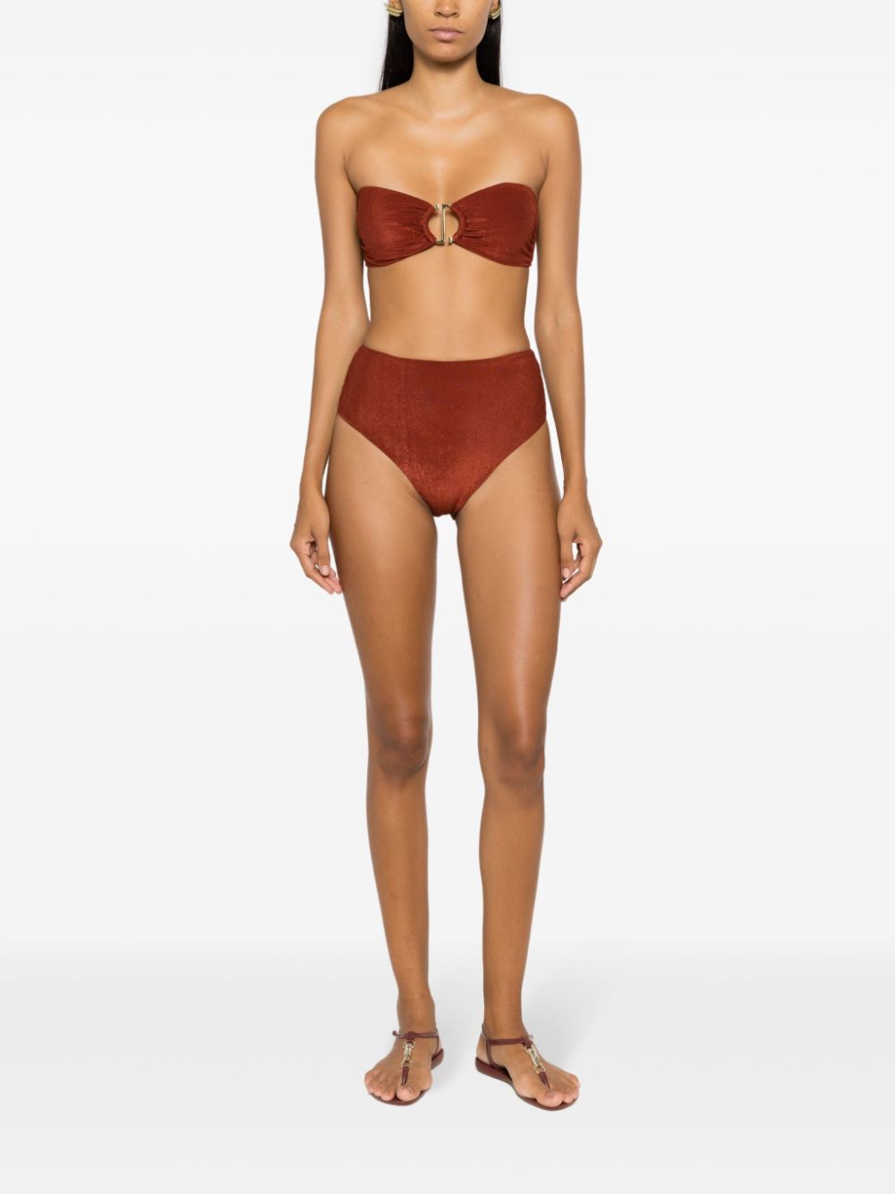 Lenny Niemeyer High waist bikinislip - Bruin