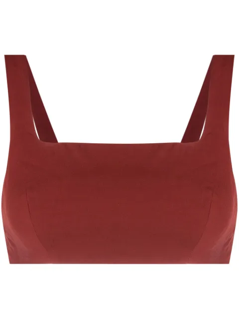 Lenny Niemeyer square-neck cropped top