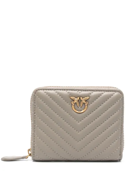 PINKO chevron-quilted leather wallet