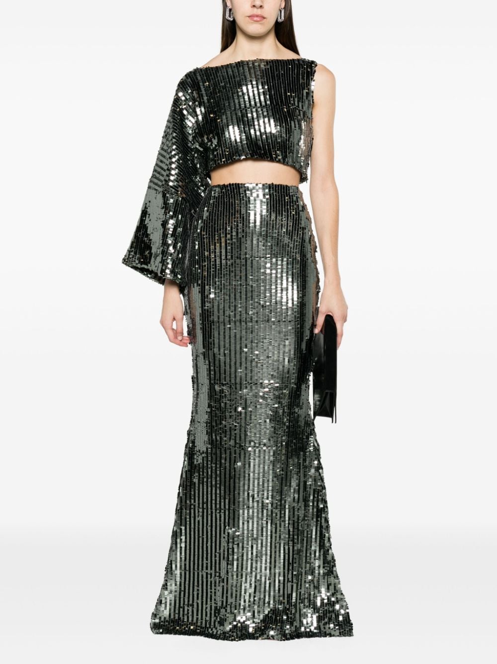 SEQUINNED ASYMMETRIC TOP