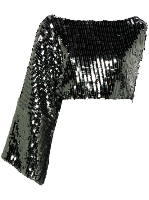 Taller Marmo sequinned asymmetric top