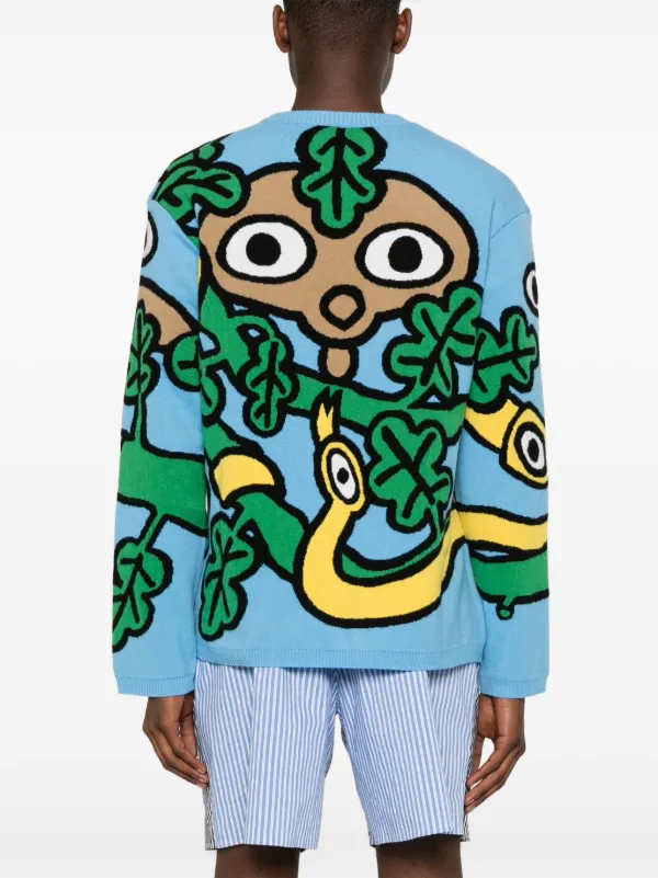 Walter Van Beirendonck Wisdom セーター | ブルー | FARFETCH JP