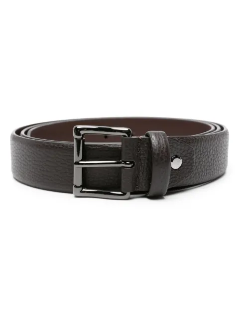 Pal Zileri engraved-buckle leather belt