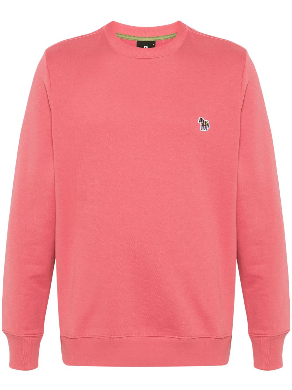 PS Paul Smith motif-appliqué cotton sweatshirt - Rosa