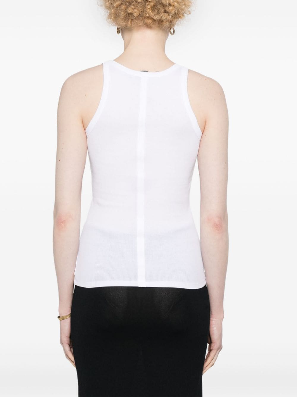 Shop Dorothee Schumacher Simply Timeless Ribbed Top In White