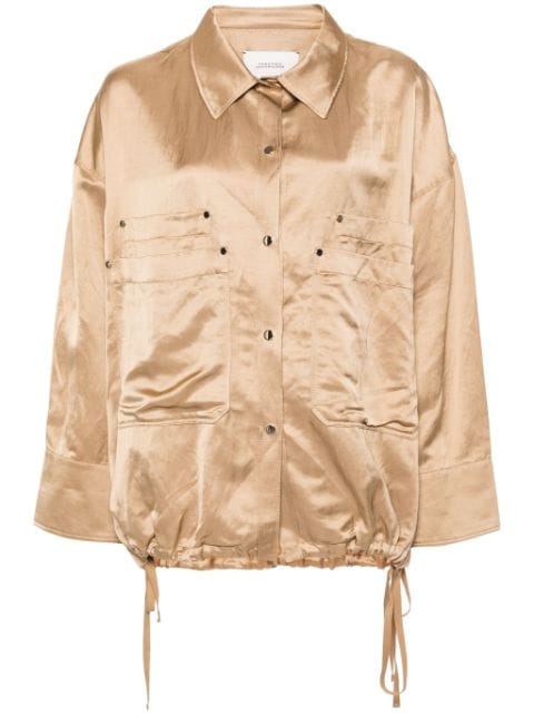 Dorothee Schumacher drawstring-hem shirt jacket