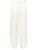 Dorothee Schumacher drawstring-cuff trousers - White