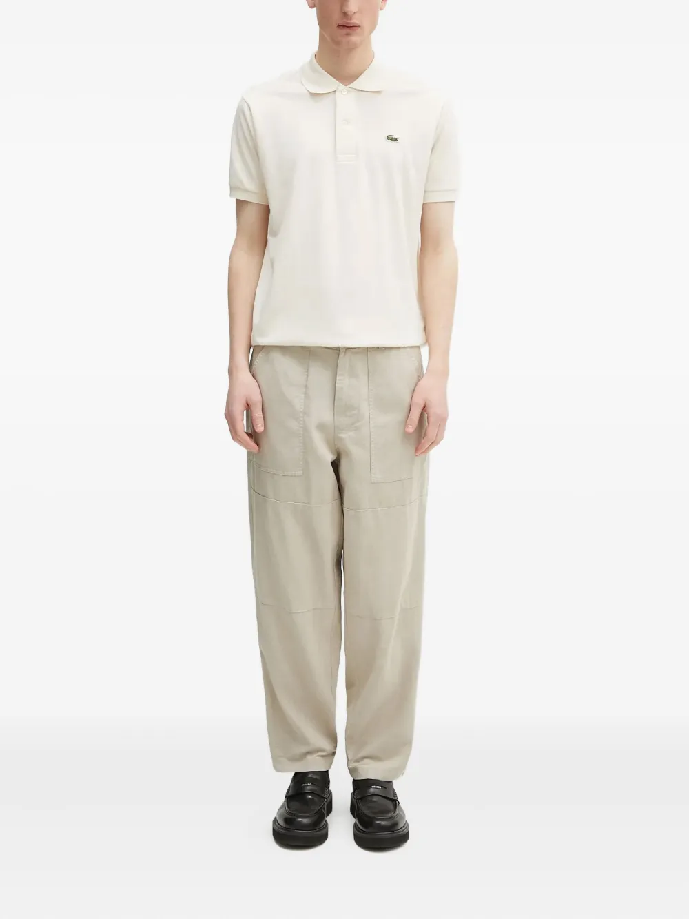 Lacoste 12.12 short-sleeve logo polo shirt - Beige