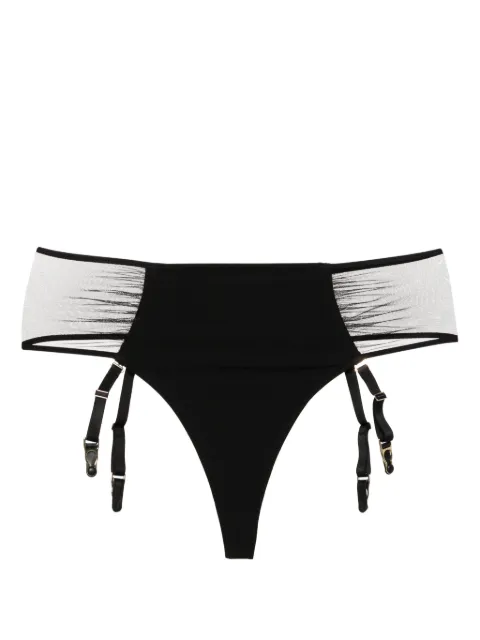 Maison Close tanga con paneles transparentes
