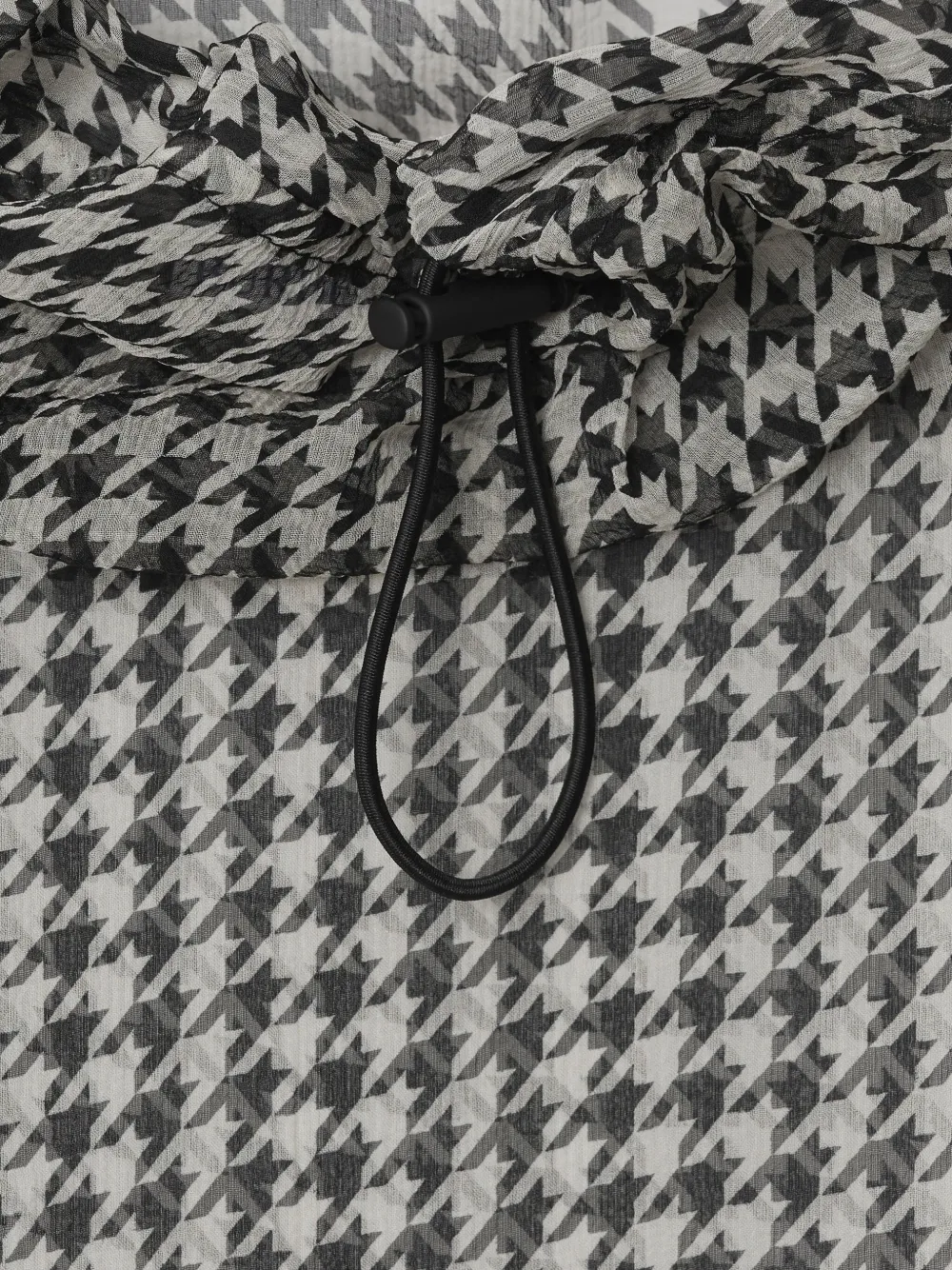 Burberry Jurk met pied-de-poule print Zwart