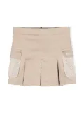 MSGM Kids pleated mini skirt - Black
