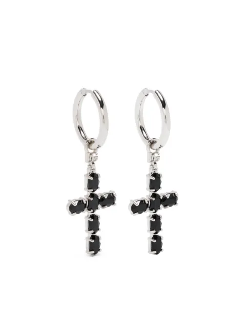 Dolce & Gabbana cross-charm hoop earrings