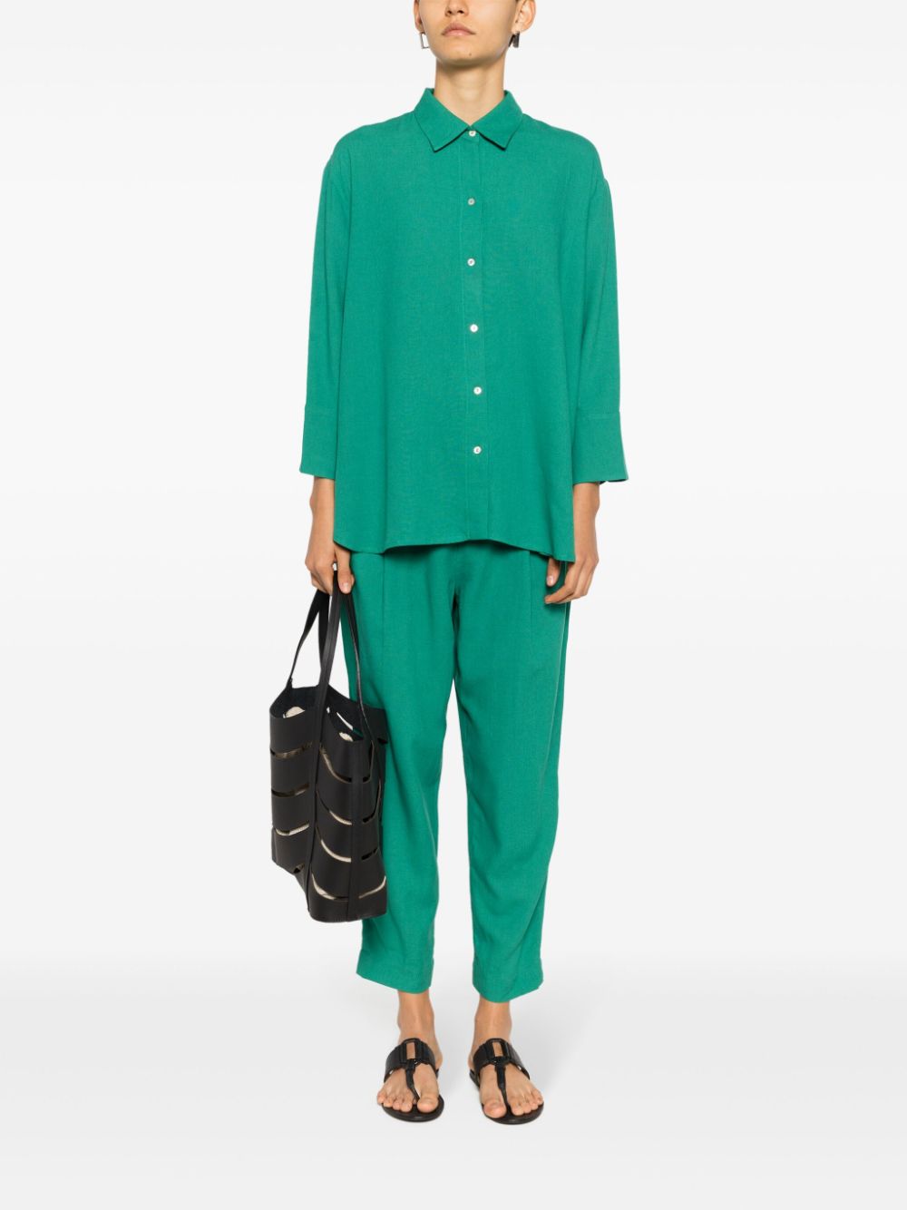 Lenny Niemeyer Blouse met gewelfde afwerking - Groen