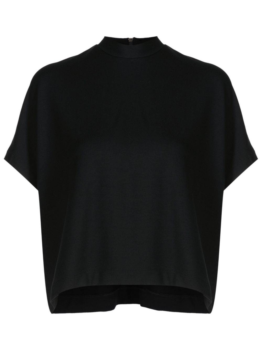 Lenny Niemeyer mock-neck cropped T-shirt - Black