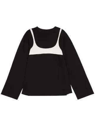 MM6 Maison Margiela ナンバーモチーフ Tシャツ | ブラック | FARFETCH JP