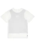 MM6 Maison Margiela layered cotton T-shirt - White