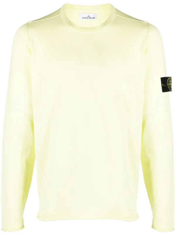 Stone Island Compass appliqu cotton blend Jumper Farfetch
