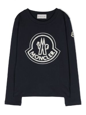 Moncler big best sale logo sweatshirt