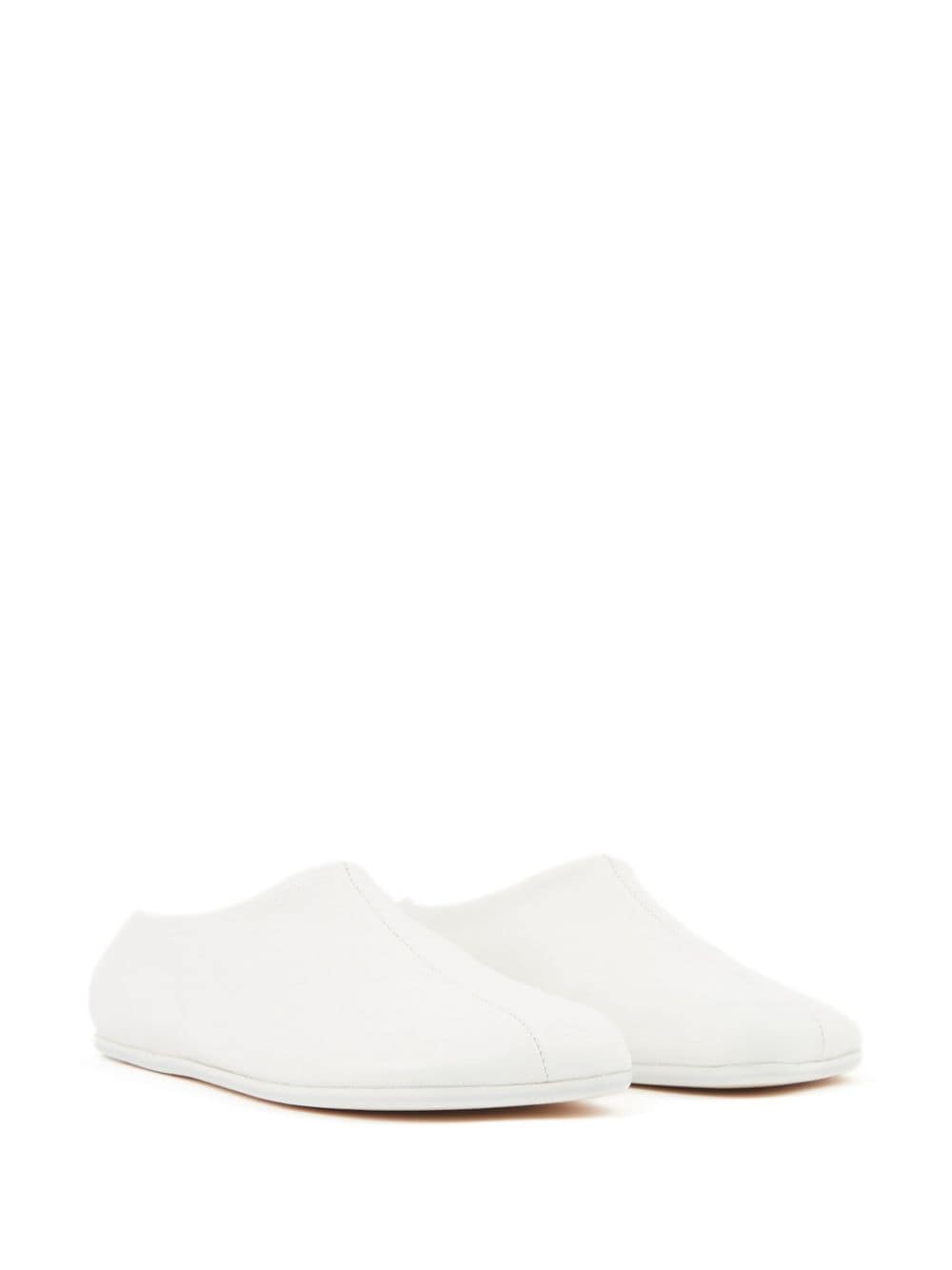 MM6 Maison Margiela Anatomic leren slippers - Wit