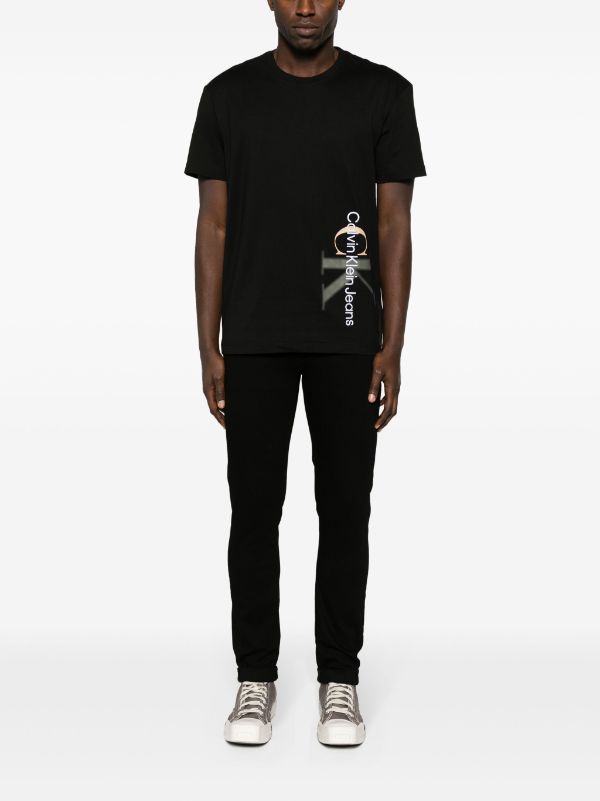 Calvin Klein logo-embroidered Cotton T-shirt - Farfetch