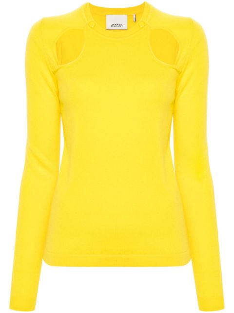 ISABEL MARANT cut-out cashmere top Women