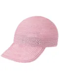 Maison Michel Tiger interwoven cap - Pink