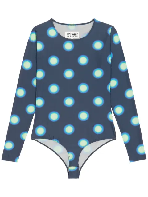 MM6 Maison Margiela polka dot-print long-sleeve body