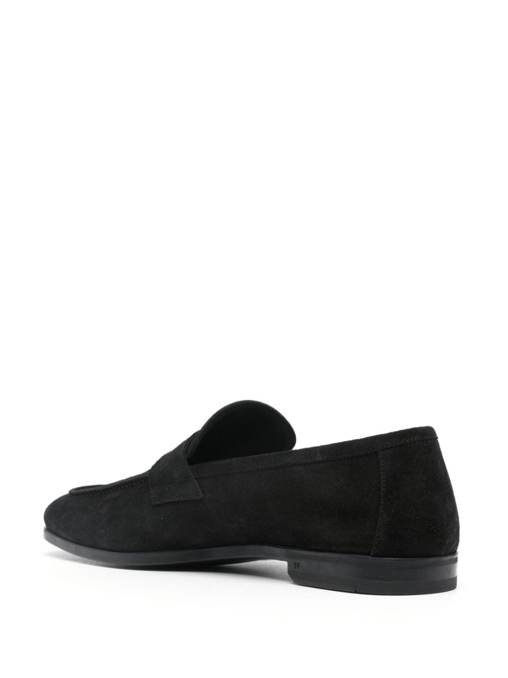 Shop Tom Ford Sean Suede Loafers In Black