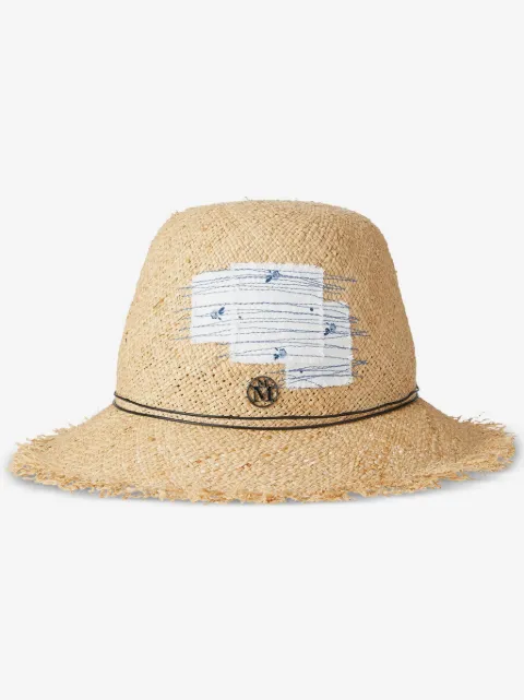 Maison Michel Candice straw fedora hat