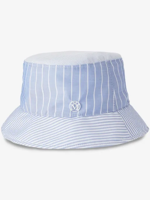 Maison Michel Jason striped cotton bucket hat
