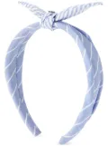 Maison Michel Sienna striped headband - Blue