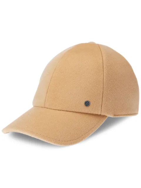 Maison Michel Tiger logo-plaque felt cap