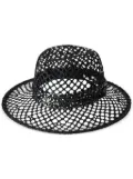 Maison Michel Virginie sequin-detail fedora hat - Black