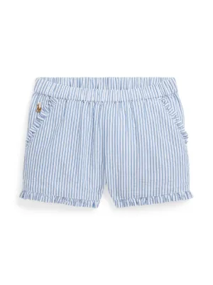 POLO RALPH LAUREN KIDS ストライプ ショートパンツ | イエロー