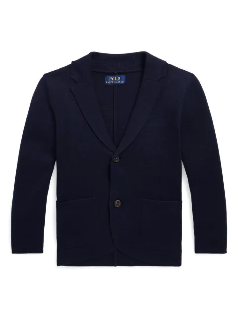 POLO RALPH LAUREN KIDS button-up cotton cardigan