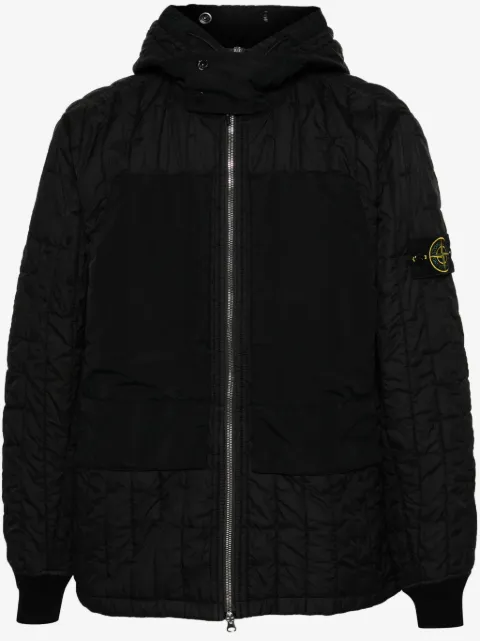 Stone Island Compass-badge quilted jacket