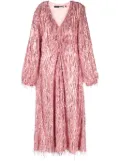 ROTATE BIRGER CHRISTENSEN fringed sequin-embellished maxi dress - Pink