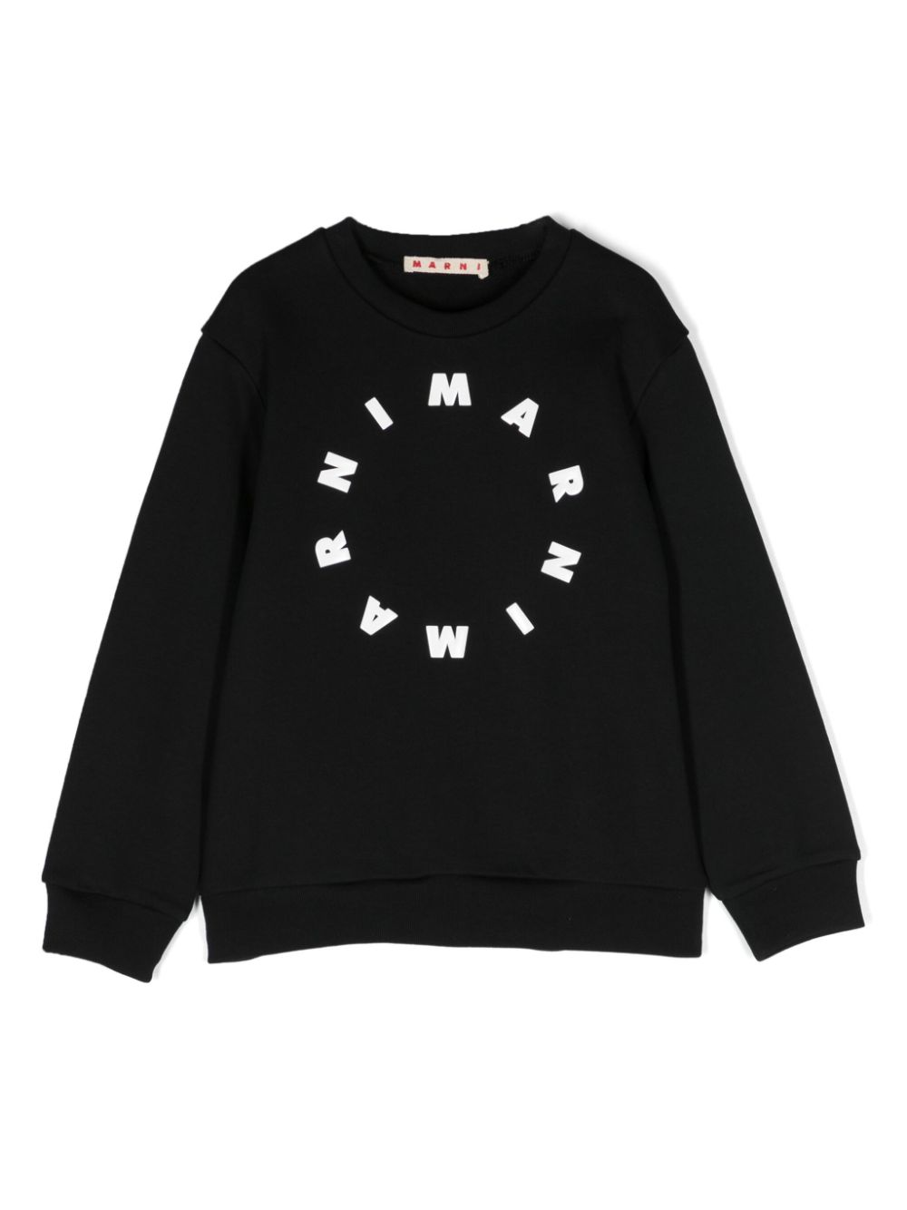 Marni Black Sweatshirt For Kids With Logo