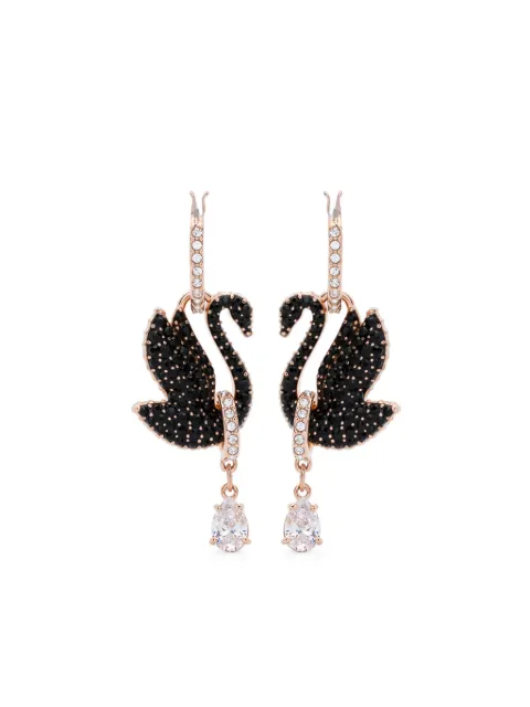 Swarovski Swan drop earrings