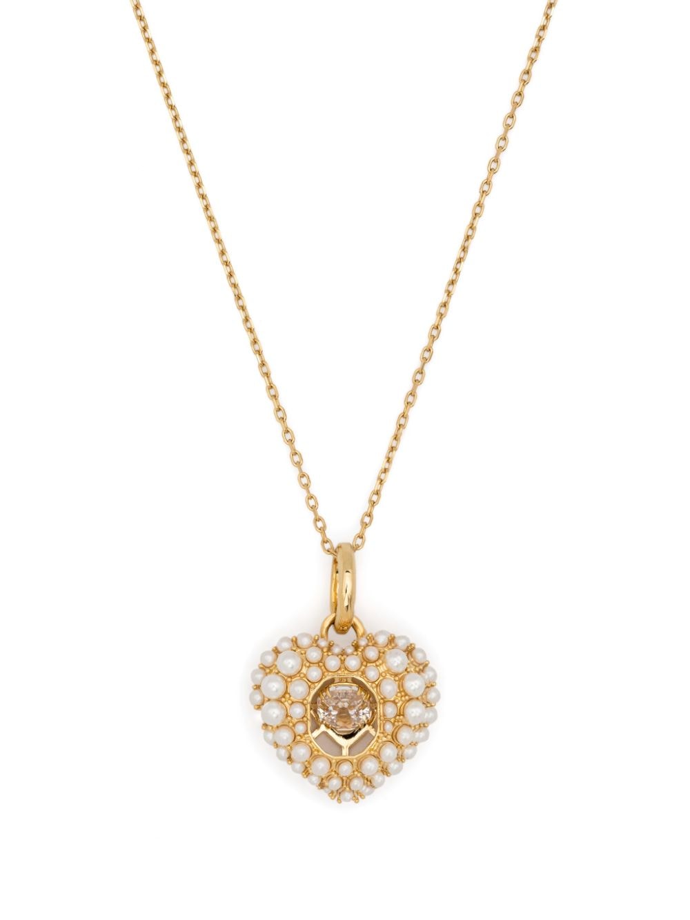 Swarovski Hyperbola heart-pendant necklaces - Oro