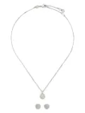 Swarovski Sublima earrings and necklace set - Silver