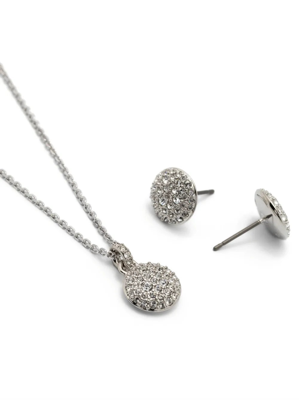 Swarovski Meteora Crystal-embellished Set In Silver