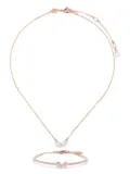 Swarovski Mesmera pear-cut set - Gold