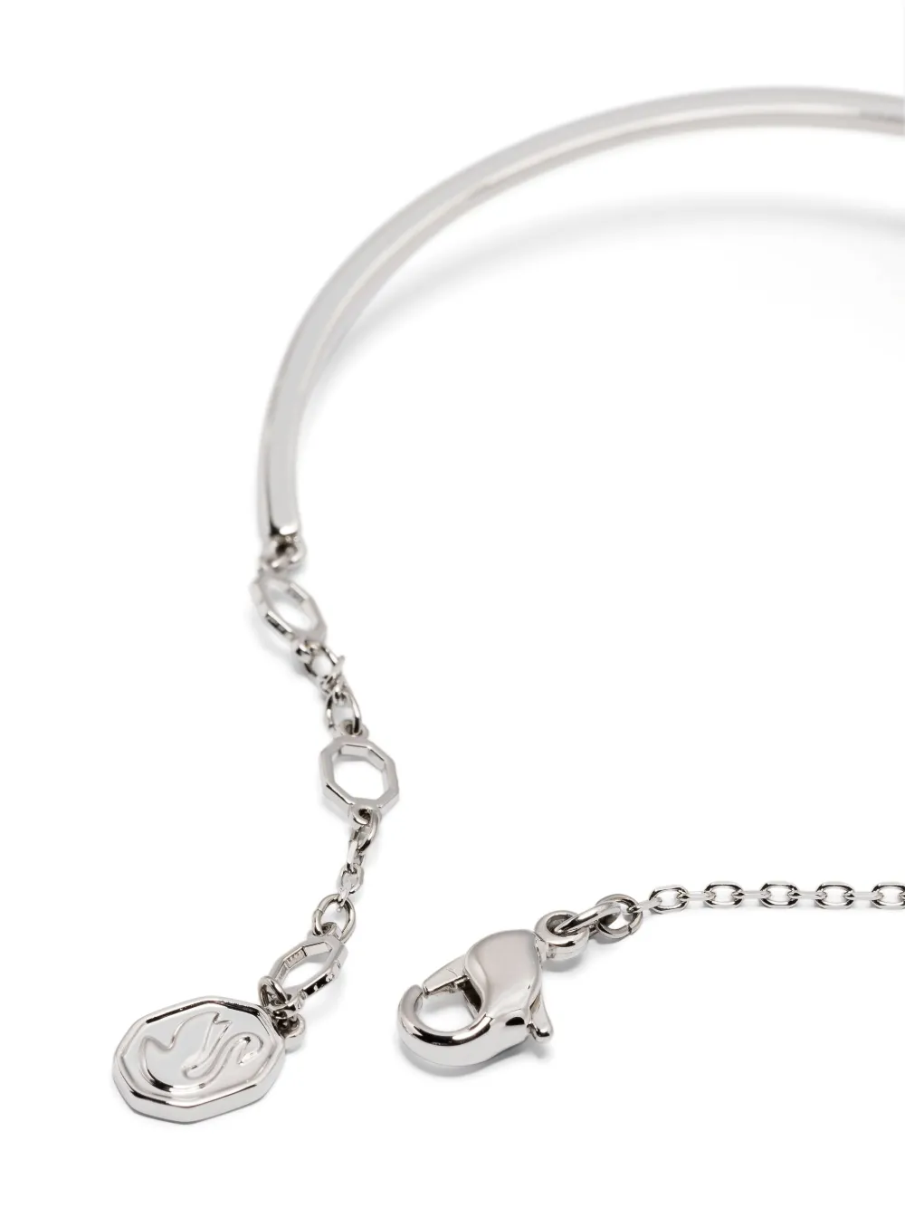 Shop Swarovski Hyperbola Bangle Bracelet In Silver