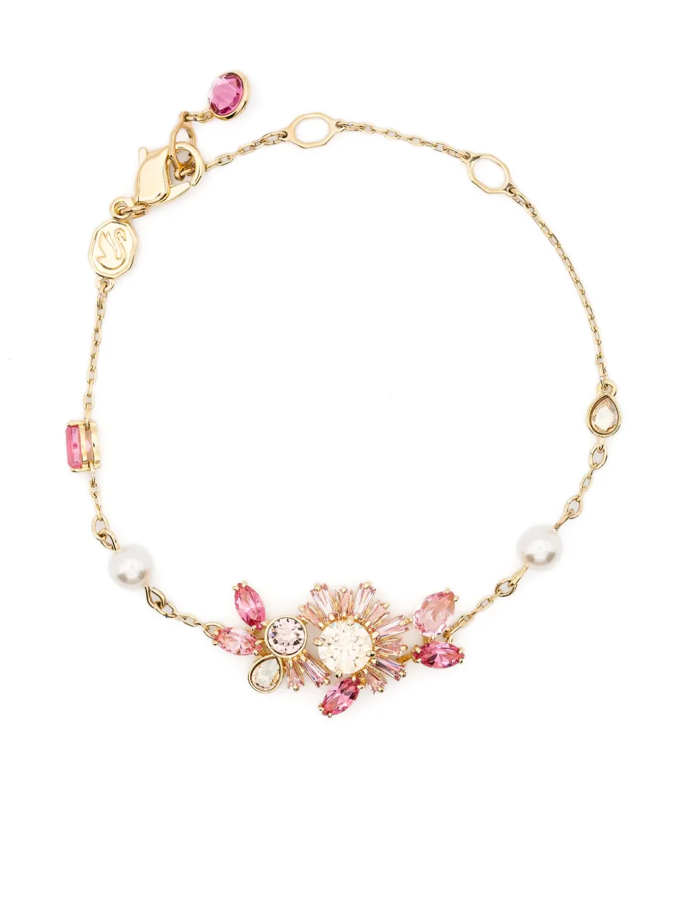 Swarovski Pulseira Gema com aplicação de cristais | Dourado | Image 1