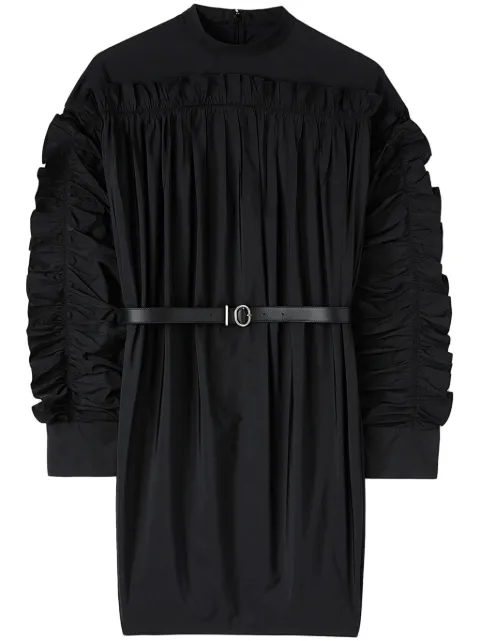 Jil Sander ruffle-detail round-neck minidress